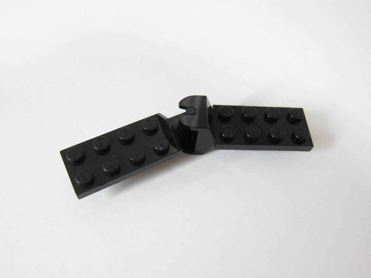 【パーツ-498】LEGO　パーツ　ヒンジプレート2×4＋2×4　スウィング　黒色　◇#3639+#3640◇宇宙・街・城◇レゴ