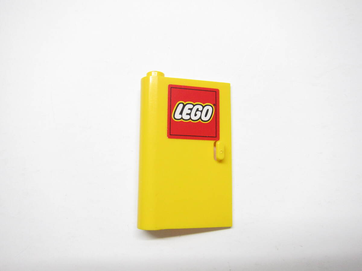 【パーツ-501】LEGOパーツ　ドア　1×3×4（左）黄色　LEGOロゴ　　◇#58381pb01◇TOWN/CITY/街◇パーツ◇レゴ