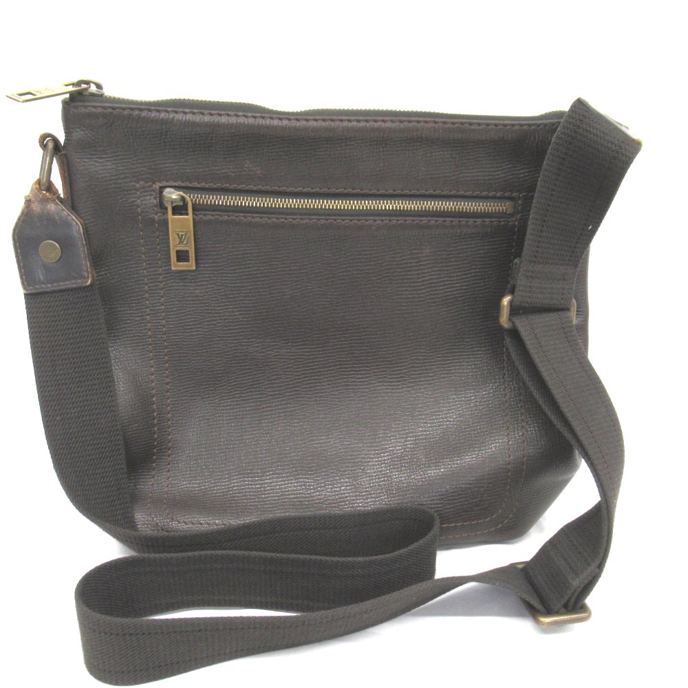 KR237481 ルイ・ヴィトン ショルダーバッグ ポシェット シャウニーMM ユタ M93453 カフェ ダークブラウン系 メンズ LOUIS VUITTON 中古