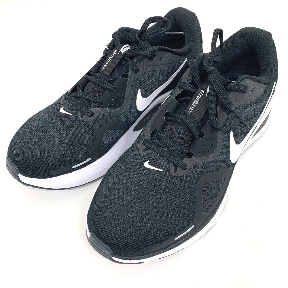 IT336542 ナイキ スニーカー ストラクチャー 26 HQ2588-001 ブラック/ホワイト メンズ 26.5cm NIKE 美品