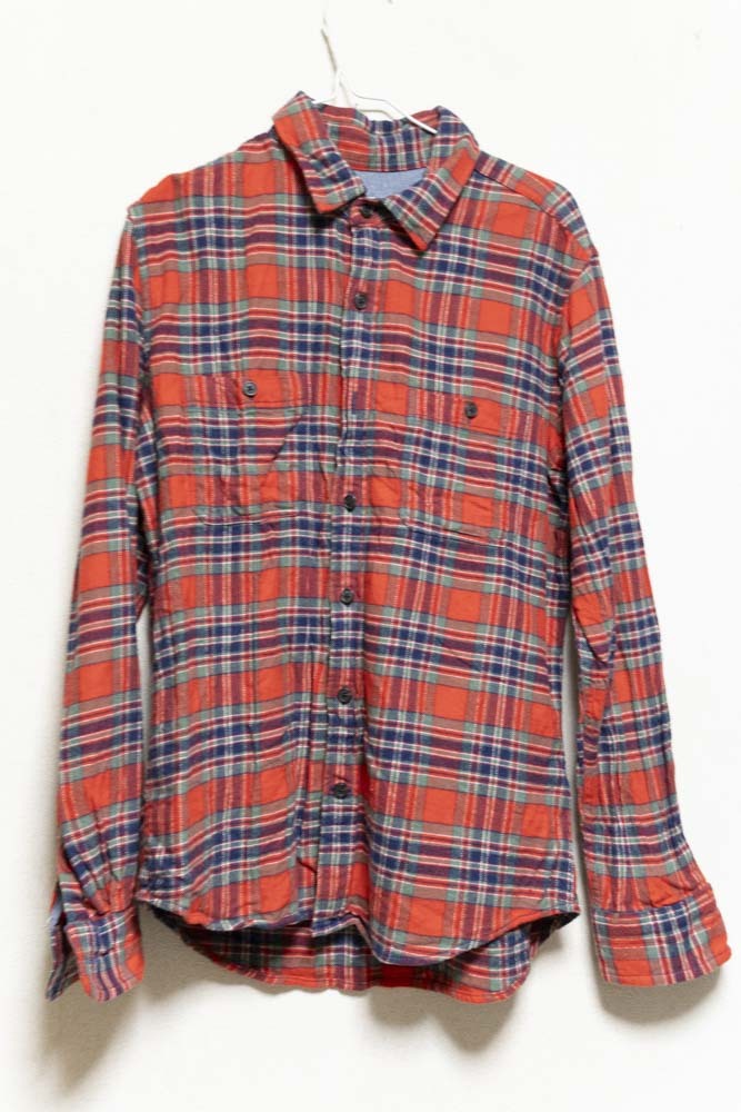 ☆GAP/ネルシャツ/レッド/タータンチェック/90-00s(90-2000年代)/白タグ/使用感無美品☆