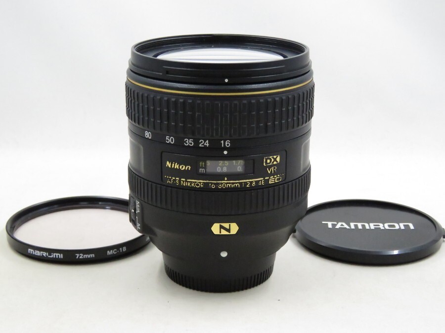 [23202W3]★完動品★NIKON AF-S NIKKOR 16-80mm F2.8-4 E ED DX VR N フィルター付き