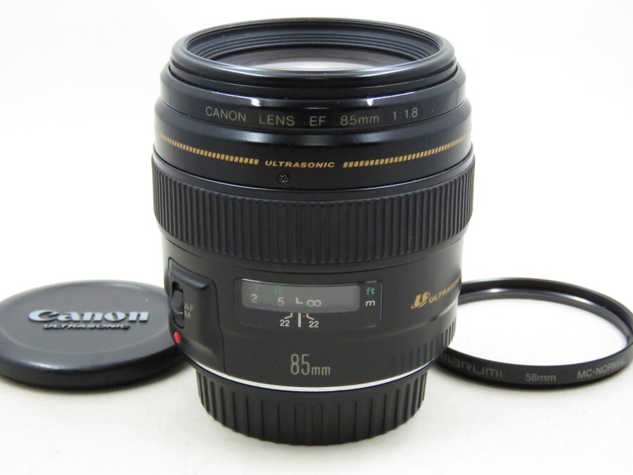 [23237Z1]★完動品★CANON EF 85mm F1.8 USM フィルター付き
