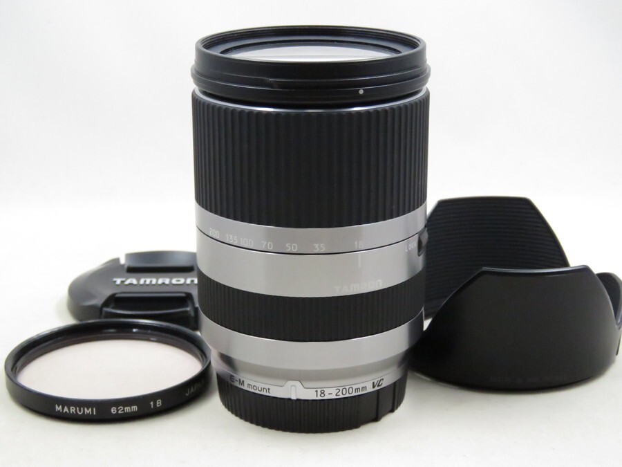 [23318Z4]★超極上美品★TAMRON 18-200mm F3.5-6.3 Di III VC E-Mmount フード・フィルター付き
