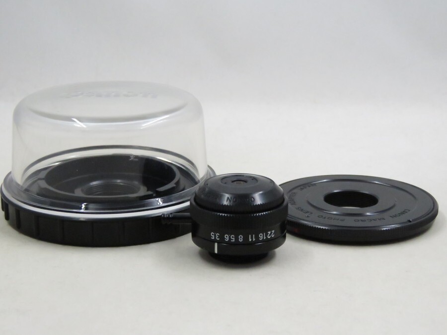 [23327Z1]★超極上美品★CANON MACRO PHOTO LENS 20mm F3.5 プラケース・アダプター付き
