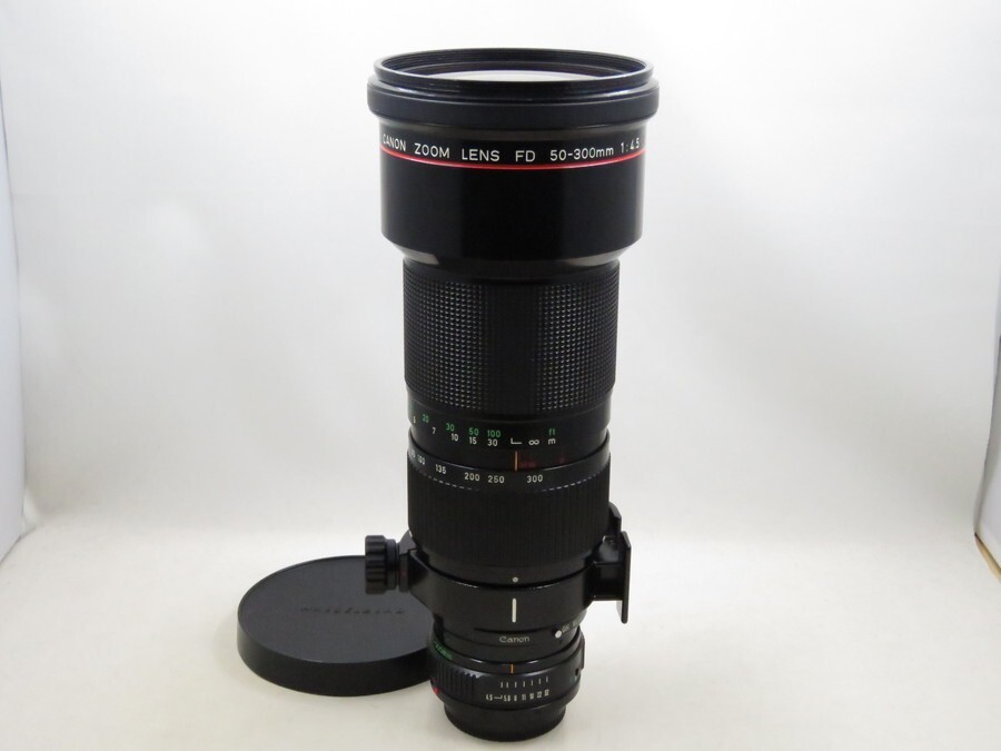 [23339Y6]★極上美品★CANON NEW FD 50-300mm F4.5 L 三脚座付き