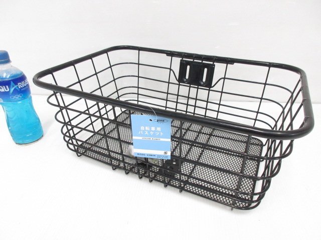 T025■pine(パイン) / 自転車用 / 金属製 / 前カゴ / BK-KP BK /// フロントバスケット / 未使用