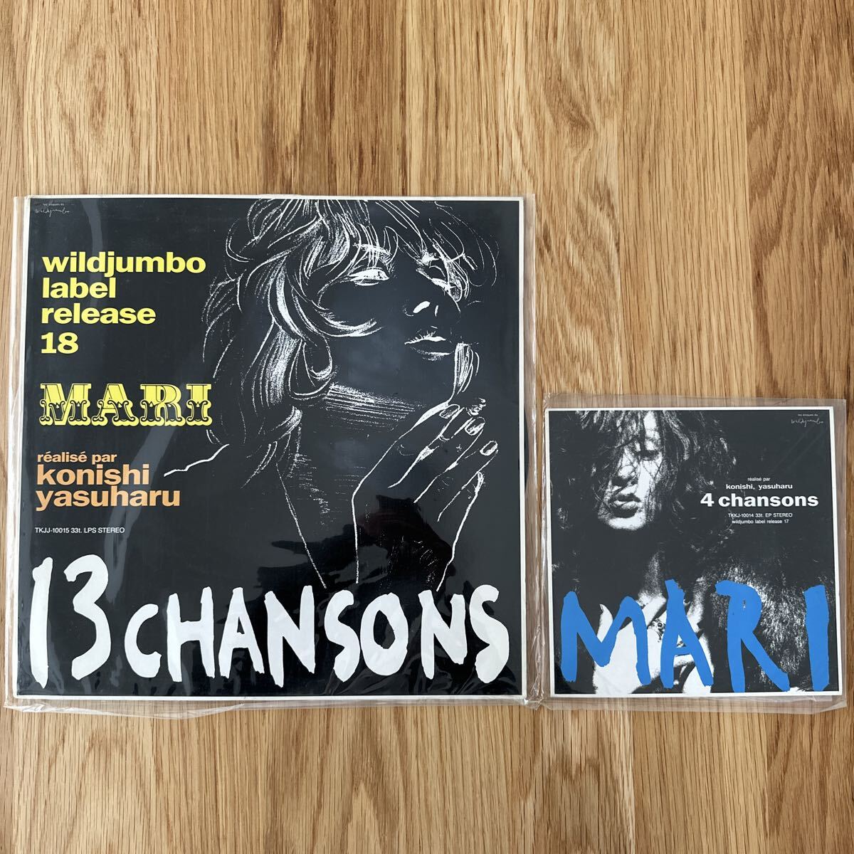 1996年 オリジナル 夏木マリ 2枚セット 13 CHANSONS LP　4 Chansons ７インチ　レコード 小西康陽　プロモ　サンプル　