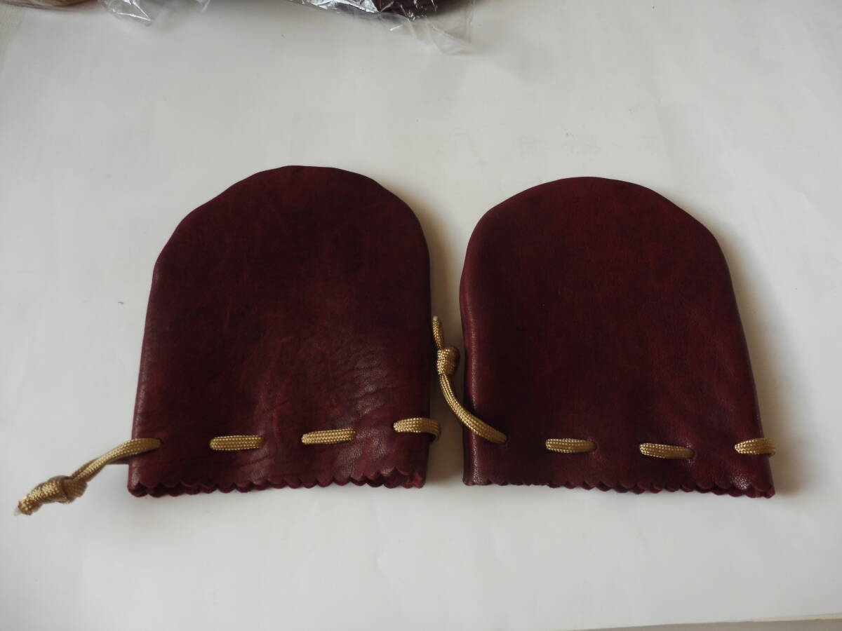 フライリール レザーリールポーチ リールケース 紫系カラー 2個　本革製