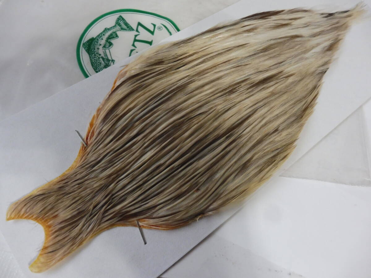 メッツ METZ コックハックルケープ #1WHITE SPLASHED