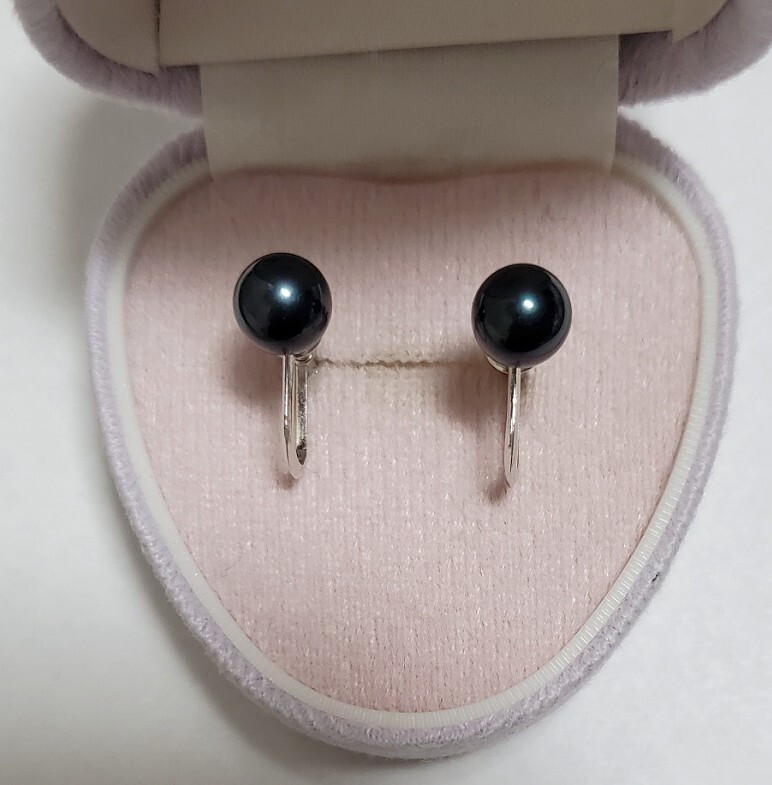 SILVER刻印 本真珠 パール イヤリング レディース アクセサリー 2,1ｇ 美品