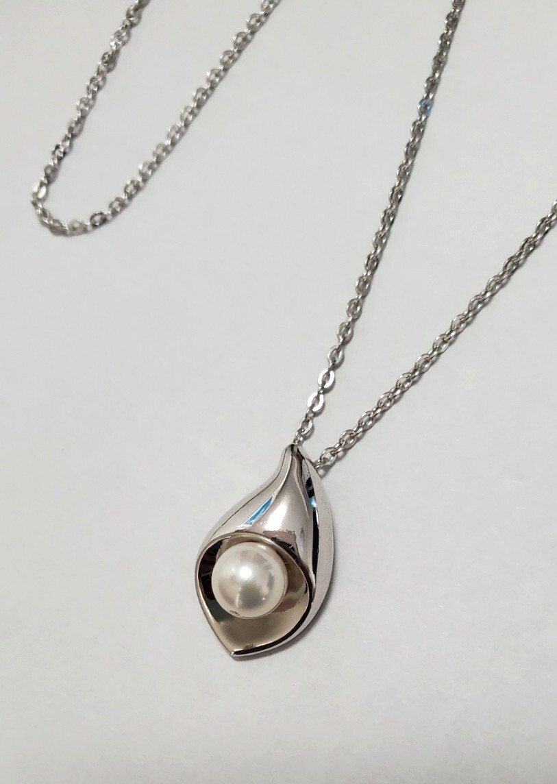 ●TASAKI 田崎真珠●大粒　本真珠　パール　ペンダントトップ　ネックレス レディース アクセサリー 39,5cm 4ｇ 美品