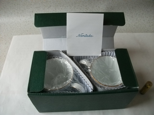 当時物 レア 未使用品 Noritake マグカップペアセット P9755A/1507-14 ノリタケ レトロ ビンテージ
