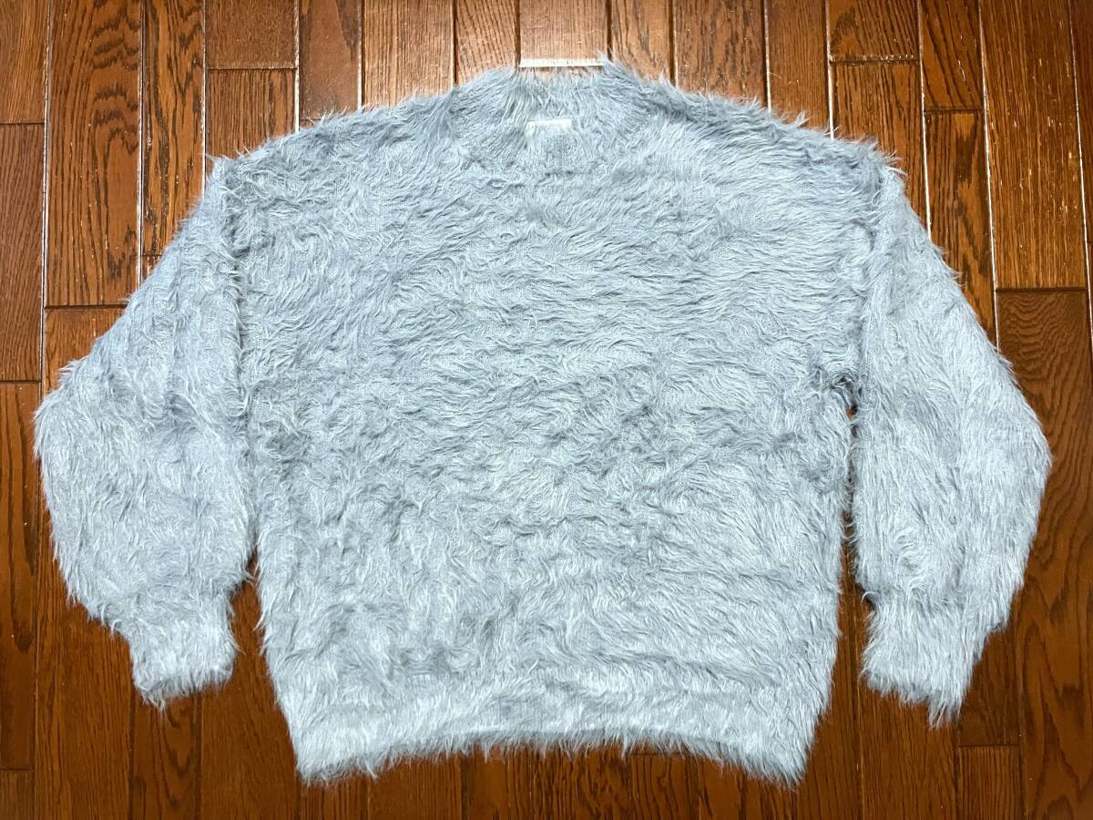 フリークスストア FREAK'S STORE モヘヤ調 毛足 プルオーバー セーター ライトブルー 検索 シャギーニット フェザーヤーン