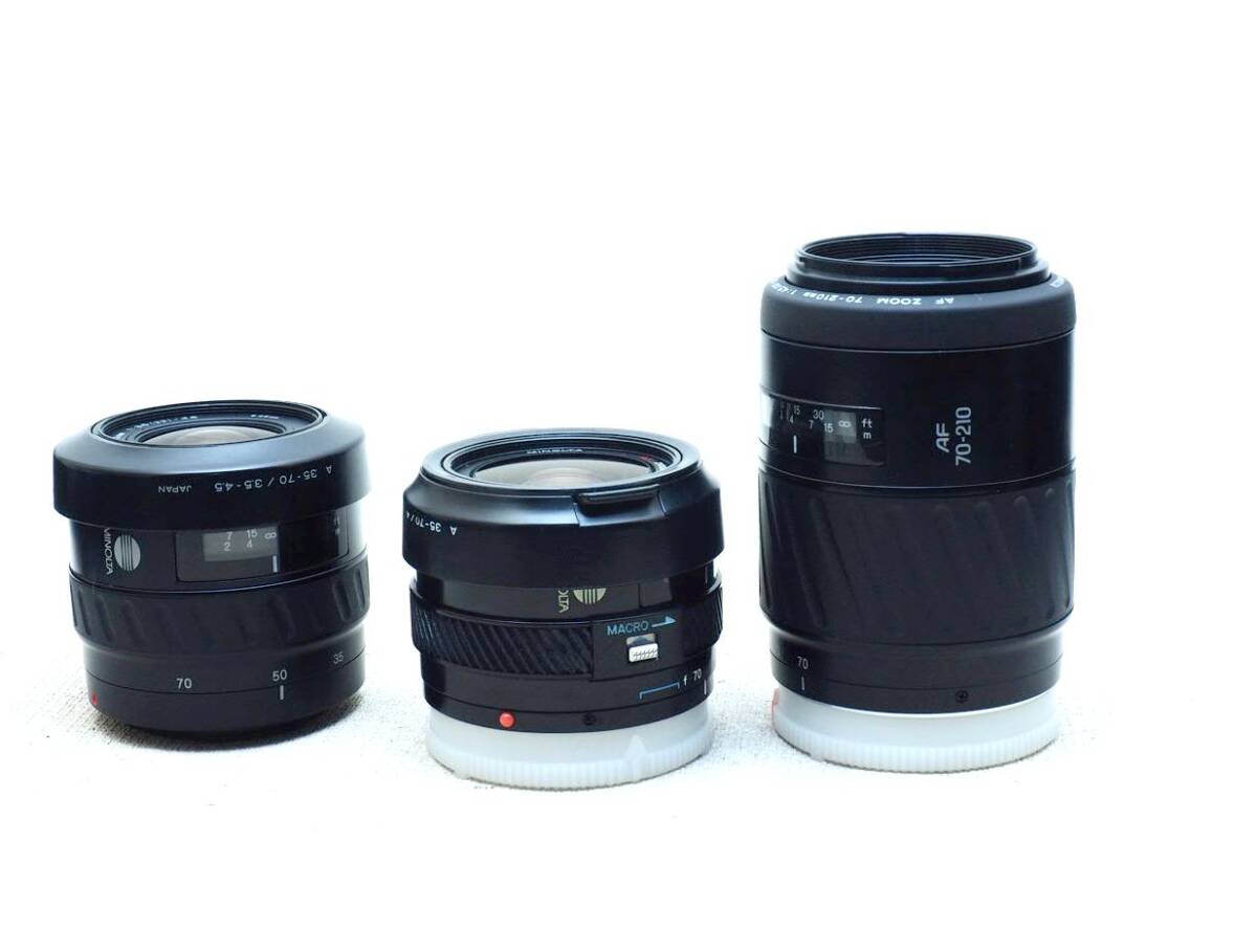 MINOLTA AFレンズ3本　動作OK