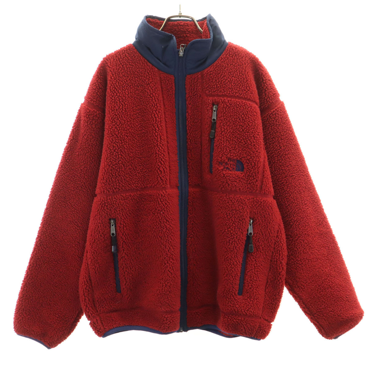 THE NORTH FACE ノースフェイス フリースジャケット L レッド系 NA-1202 アウトドア メンズ