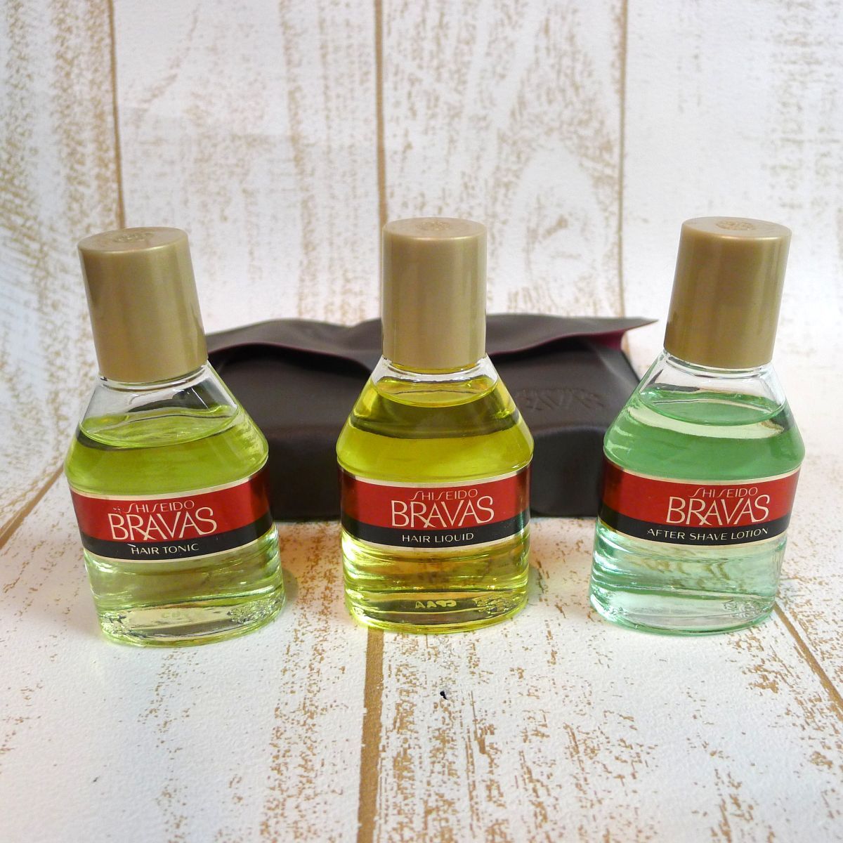 ★b206 資生堂 SHISEIDO ブラバス BRAVAS 35ml 3本セット アフターシェイブローション ヘアリキッド ヘアトニック /60