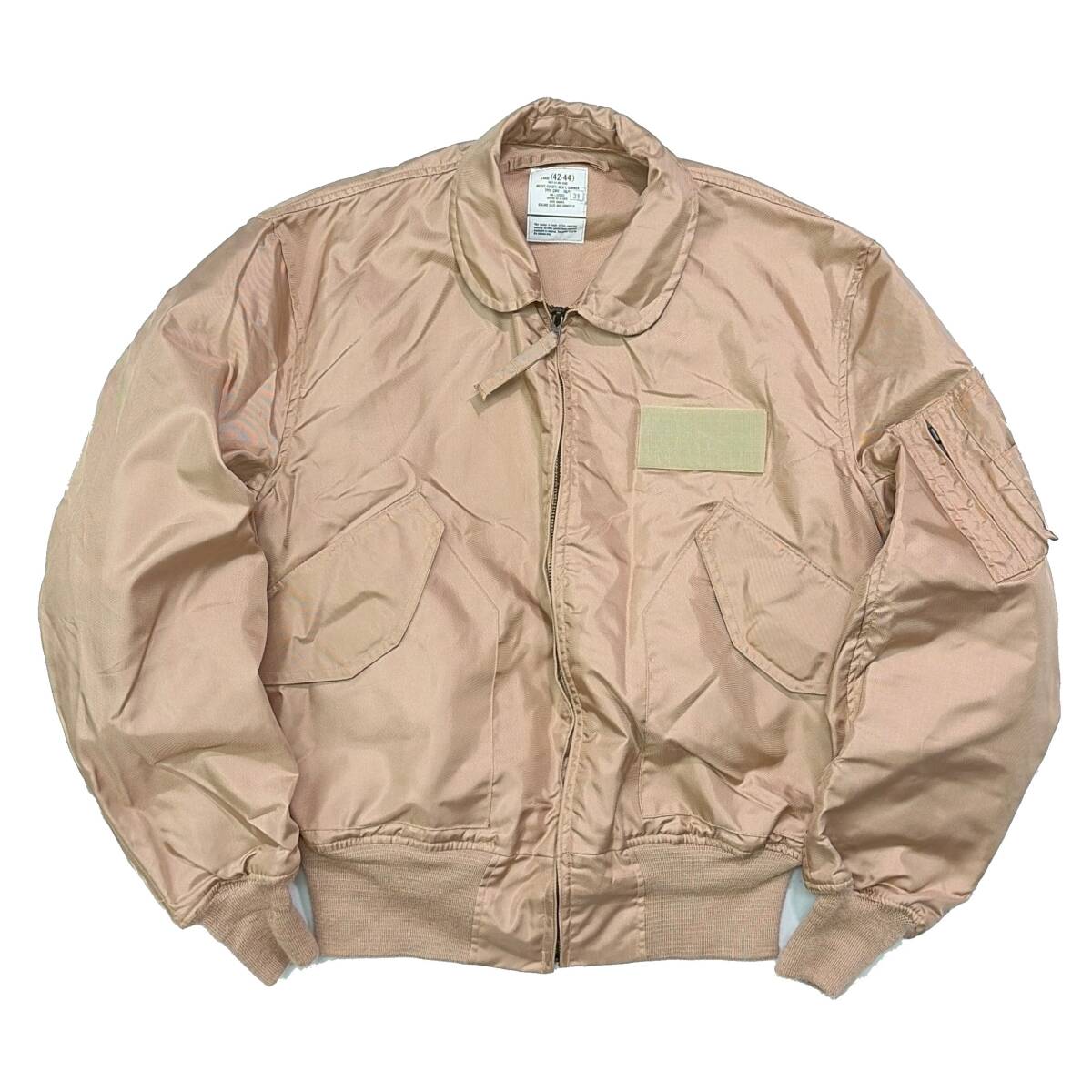 デッドストック 00s 2005年 USAF CWU-36/P フライトジャケット TAN タン 米軍 ベージュ L ミリタリー 古着 2000年代 ARMY NAVY USN 軍物