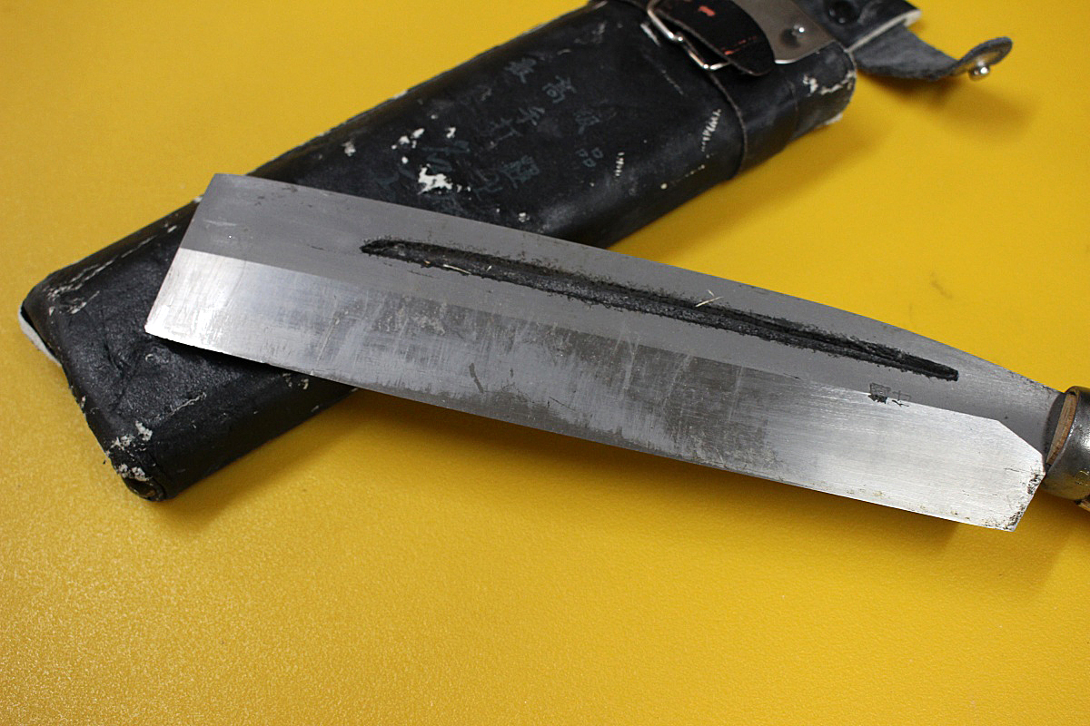 鉈 なた 手斧 21cm キャンプ レジャー アウトドア サバイバルナイフ 古道具 薪割り 中古 現状 j-12　