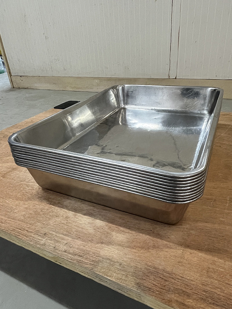 業務用10枚セット! 大屋製作所 クローバー 角バット 厨房用品 調理器具 キッチン 飲食店 中古 現状