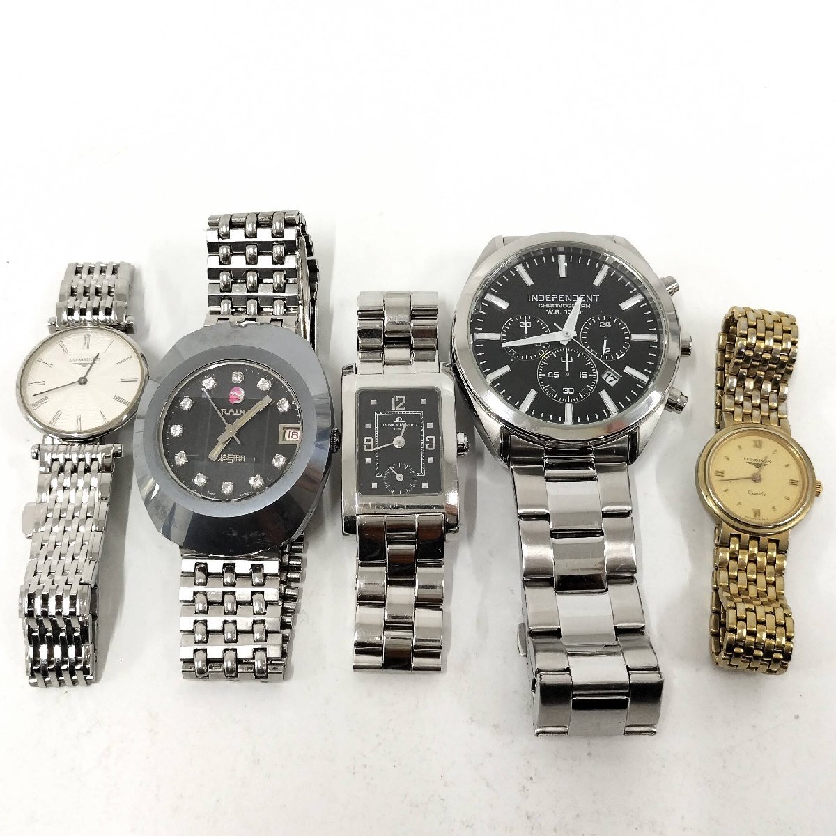 ●動作品 ブランド 腕時計 5本 まとめ ボーム＆メルシェ ロンジン RADO インデペンデント ダイアスター　 中古[ne]U121