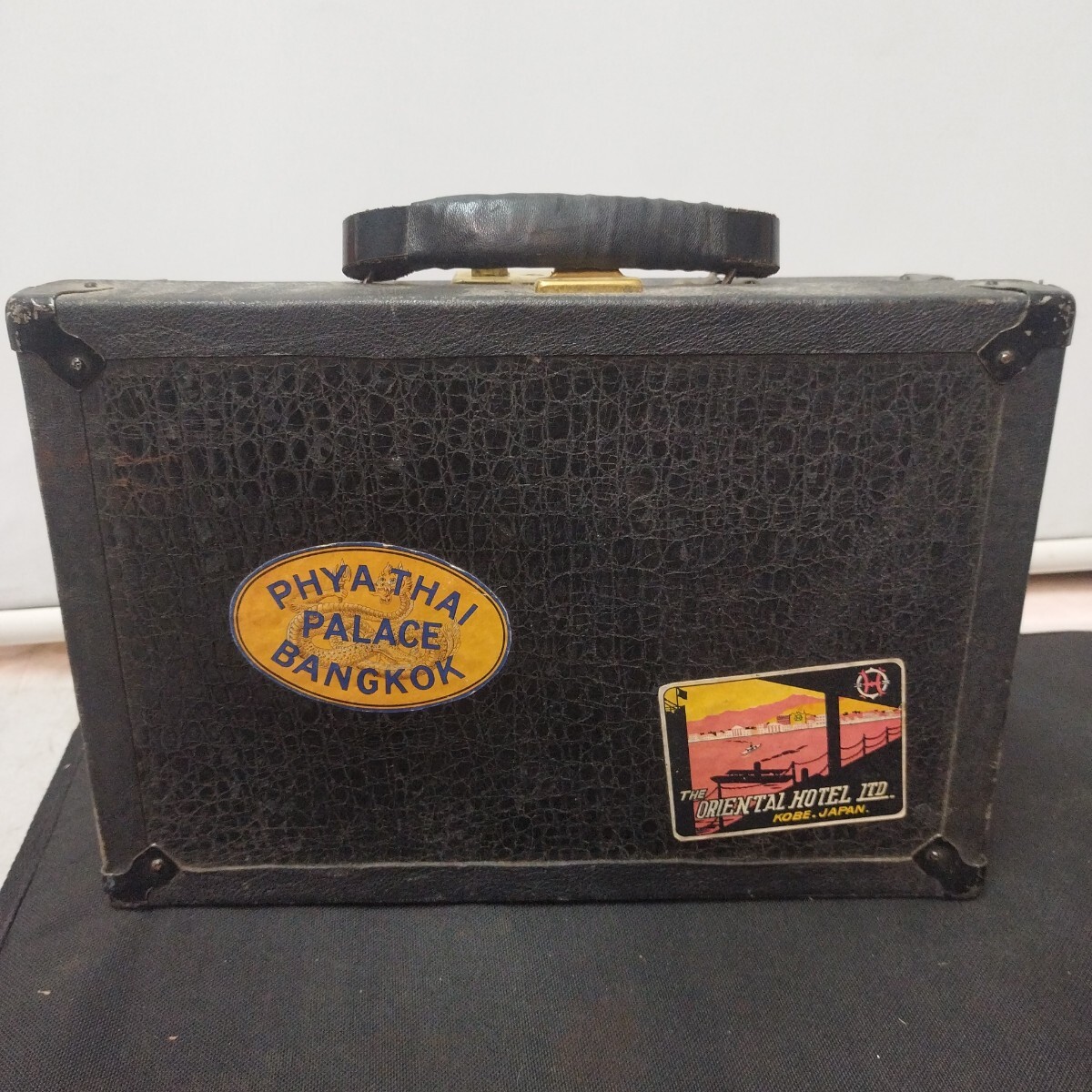 アンティークミニトランクバッグ黒【80サイズ】