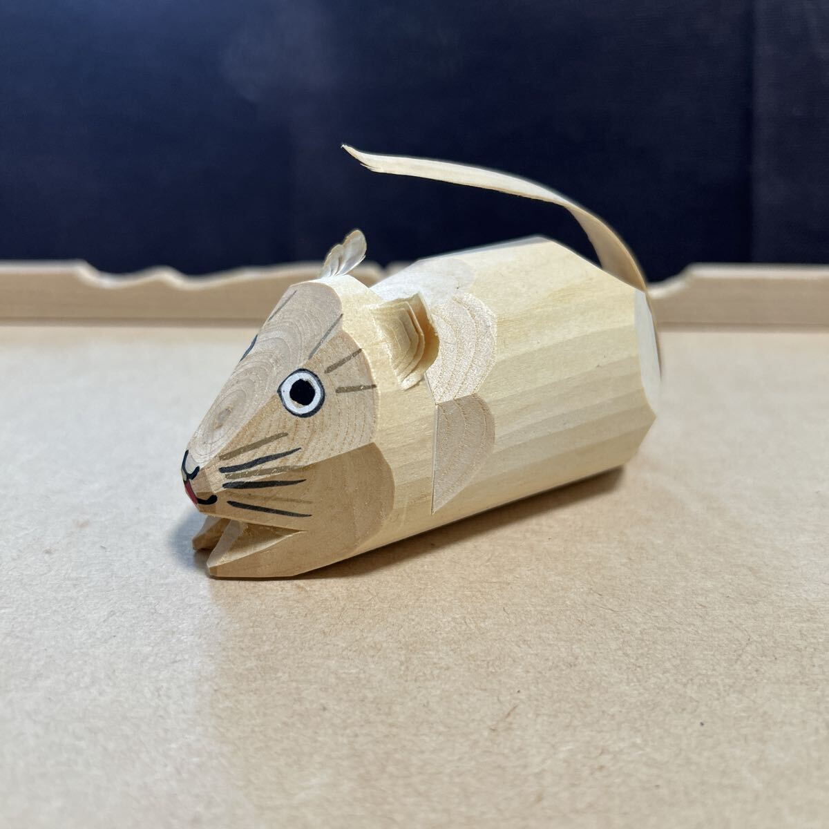 一刀彫？　ねずみ 子
