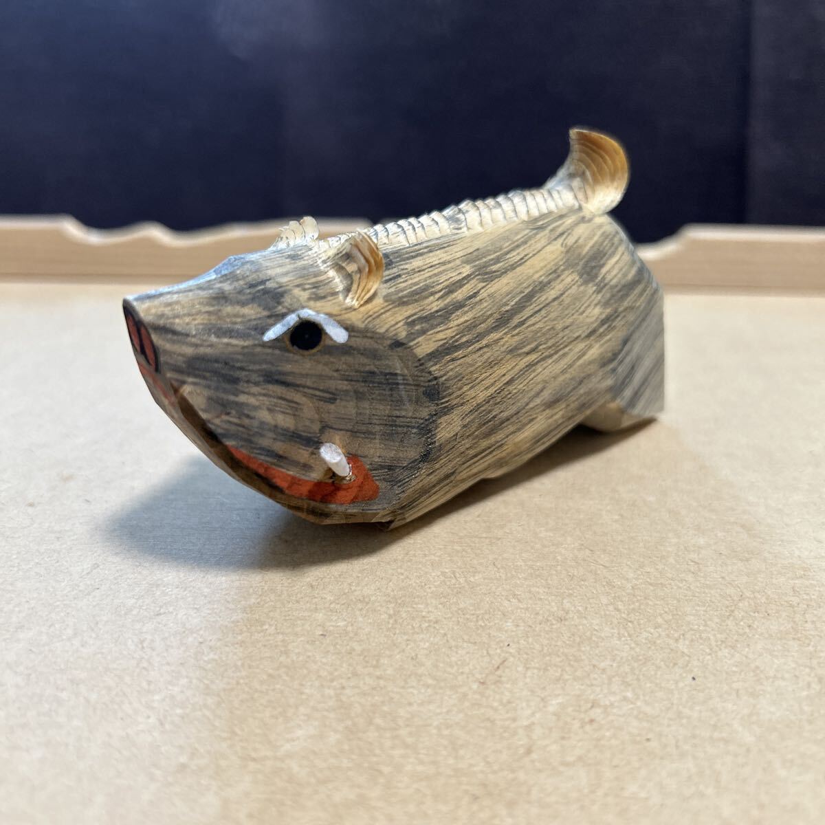 一刀彫？　猪　 丑