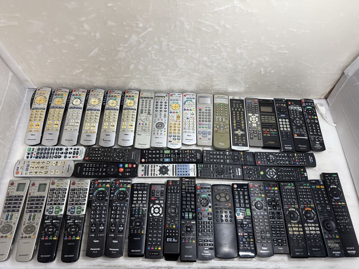 SONY / TOSHIBA / SHARP / 他 TV オーディオ エアコン リモコン 純正 まとめ RMT-B007J / RM-PL1400D / 他 計47台 動作未確認 / 中古現状