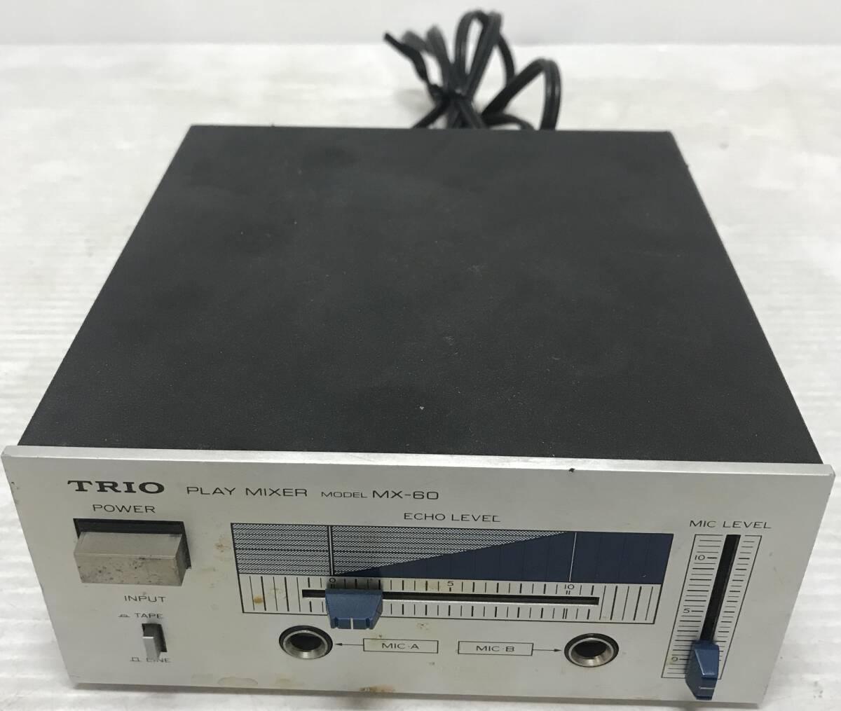 湘/TRIO/PLAY/MIXER/MX-60/マイク/ミキサー/通電のみ確認/湘1.30-195小