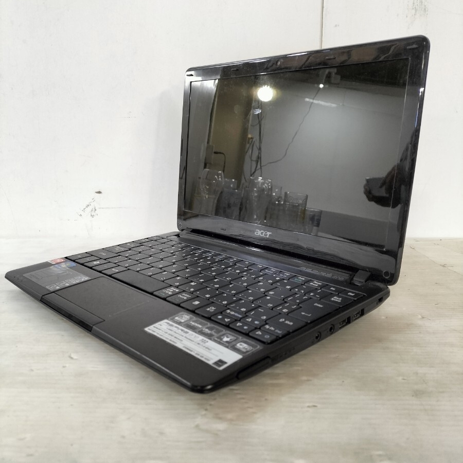 湘/acer/aspire one/722-N52c/k/ C-501.0GHz/メモリー2GB/ストレージ320GBHDD/ Windows7Home/初期化済/動確済/PC/湘12.26-218加