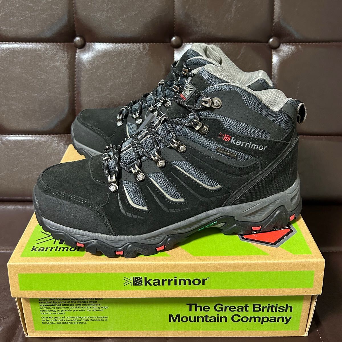 新品！KarrimorカリマーMount Mid9weathertite本革防水トレッキングシューズ29cmブラックweathertite防水DYNAGRIPソール