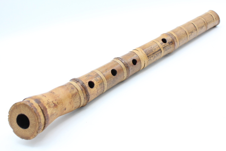尺八 約49㎝ 鳳月 銘あり 和楽器 アンティーク ⑤