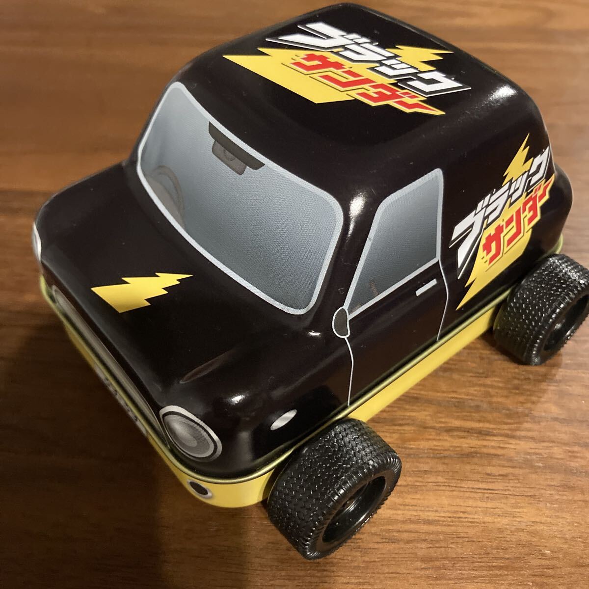 未使用 ブラックサンダー 豊橋限定 ミニカー ミニクーパー コルベット ブリキのおもちゃ 小物入れ 有楽製菓