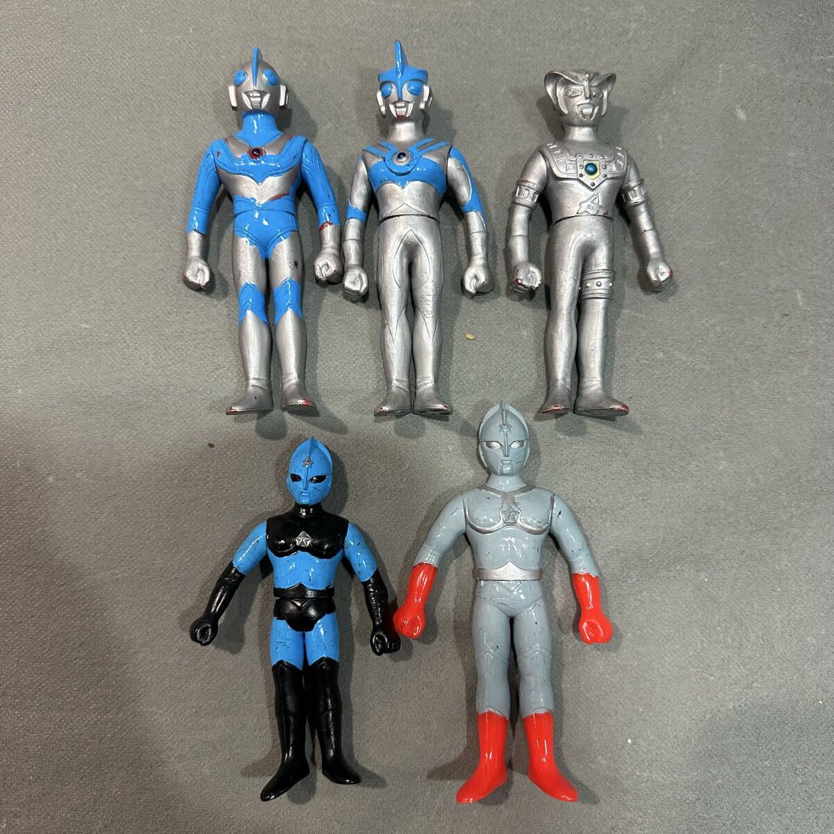 激レア ポピー 円谷プロ ウルトラマン 日本製 当時モノ ソフビ 人形 フィギュア アストラ ウルトラマンJ エース シンマン 大量まとめ ①