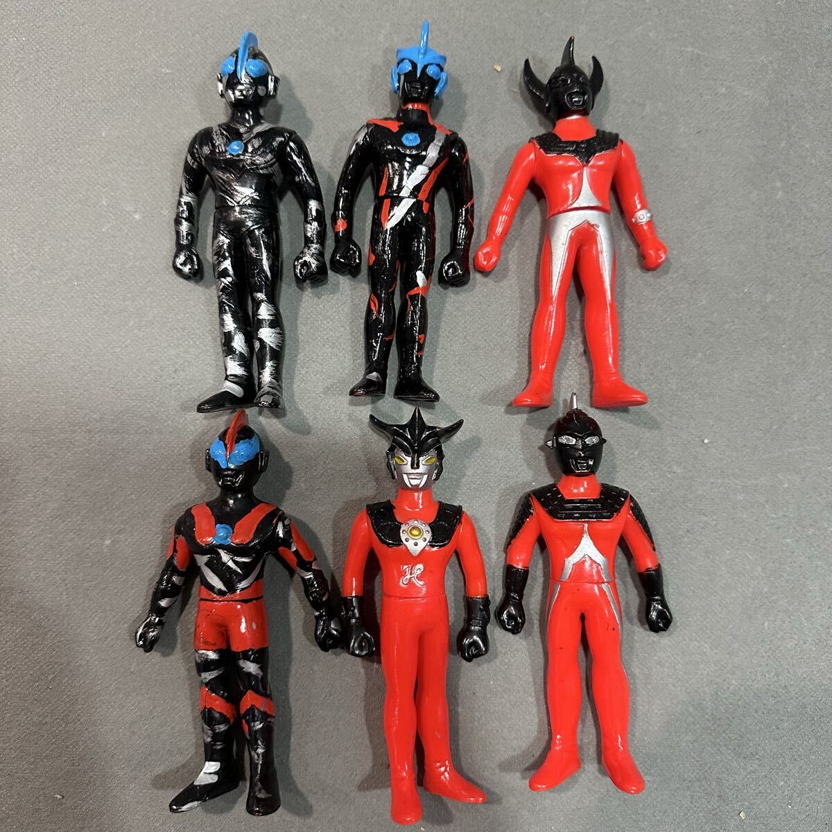 激レア ポピー 円谷プロ ウルトラマン 日本製 当時モノ ソフビ 人形 フィギュア セブン レオ ウルトラマン シンマン エース タロウ 大量④