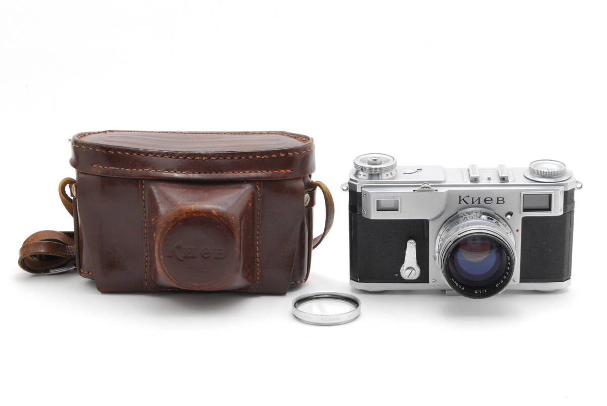 【良品 保障付 動作確認済】 Kiev キエフ II 1955年代 Contax コンタックス フィルムカメラ + JUPITER-3 ジュピター 5cm 1.5 レンズ #V1822