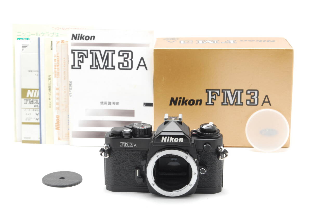 レア【未使用 保障付 動作確認済】シリアルNO.223xxxx Nikon ニコン FM3A Black 35mm Film Camera フィルムカメラ 元箱＆説明書付き #V1870
