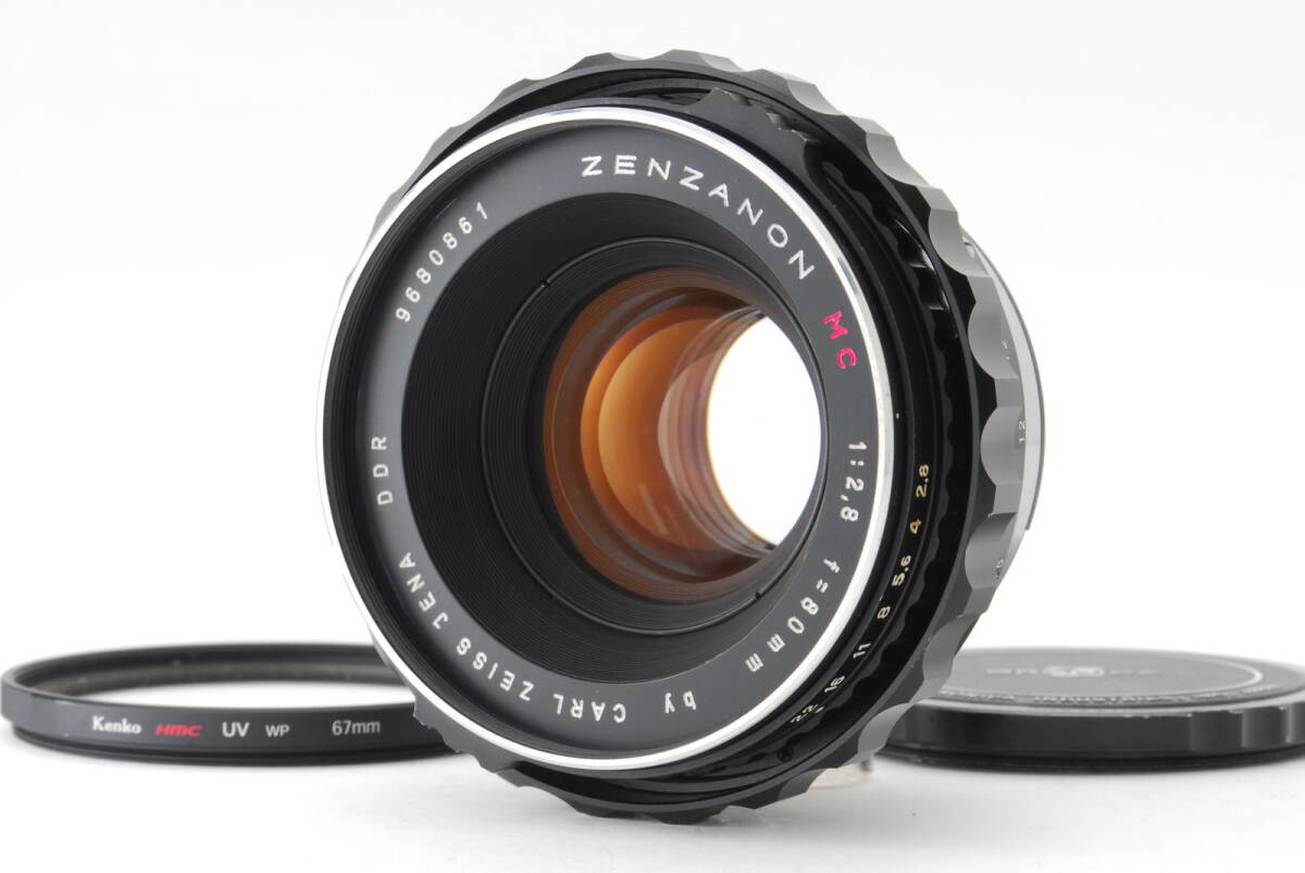 レア!【美品 保障付 動作確認済】 Zenza Bronica ゼンザブロニカ Zenzanon MC 80mm f/2.8 MF 中判レンズ Carl Zeiss Jena DDR #V1945