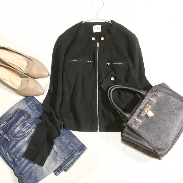 美品 Paul＋ポールスミス コットン100％ ジップアップ ニット ジャケット M 春 秋 25A11