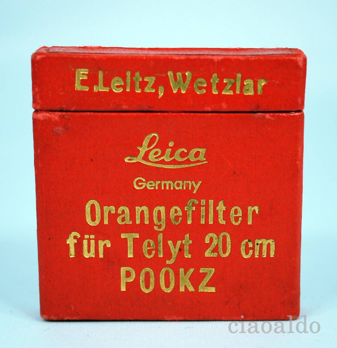 !!!希少・E.Leitz,Wetzlar!!! 純正箱 オレンジフィルター POOKZ （テリート20cm用）
