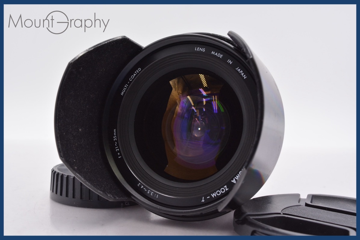 【動作保証】 シグマ SIGMA ZOOM-γ 21-35mm F3.5-4.2 MULTI-COATED 前後キャップ付 ソニー/ミノルタA用(AF) 同梱無料 #am3365