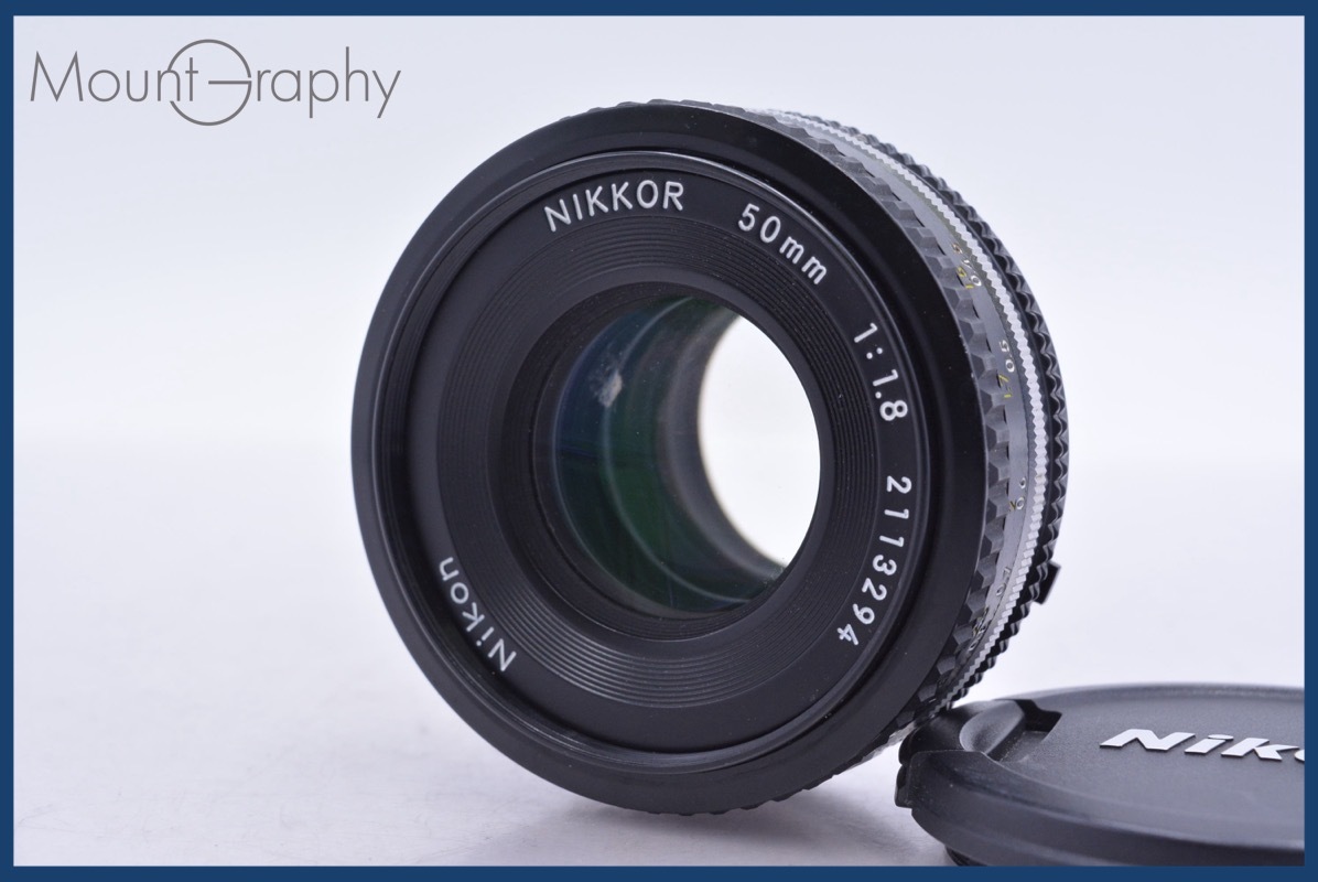 ニコン Nikon NIKKOR 50mm F1.8 前キャップ付 同梱無料 #mj8462
