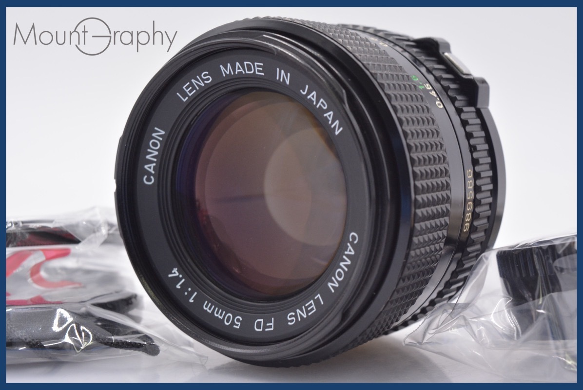 【動作保証】 キヤノン Canon NEW FD 50mm F1.4 前後キャップ&レンズフィルター付 同梱無料 #am3709