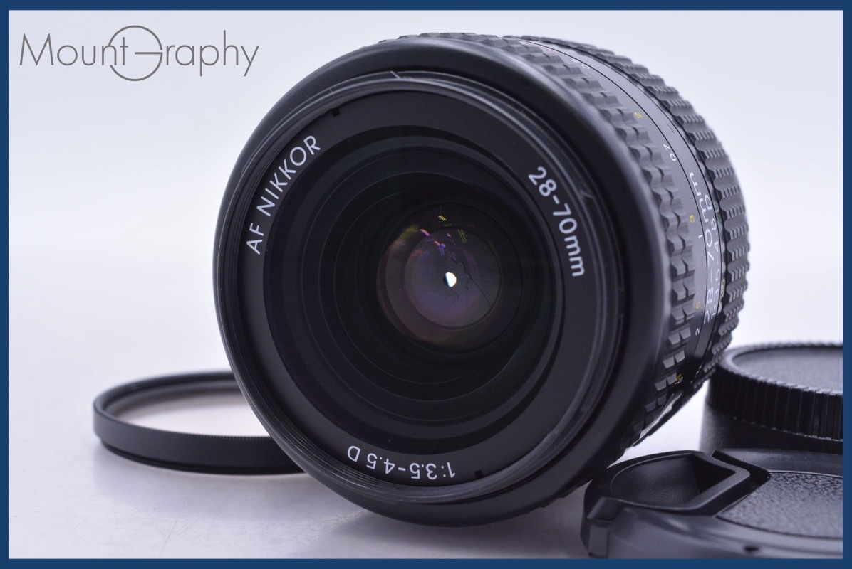 【動作保証】 ニコン Nikon AF NIKKOR 28-70mm F3.5-4.5 D 前後キャップ&レンズフィルター付 同梱無料 #am3668