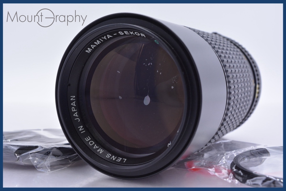 【動作保証】 マミヤ Mamiya MAMIYA-SEKOR C 210mm F4 N 前キャップ&レンズフィルター付 同梱無料 #am3746