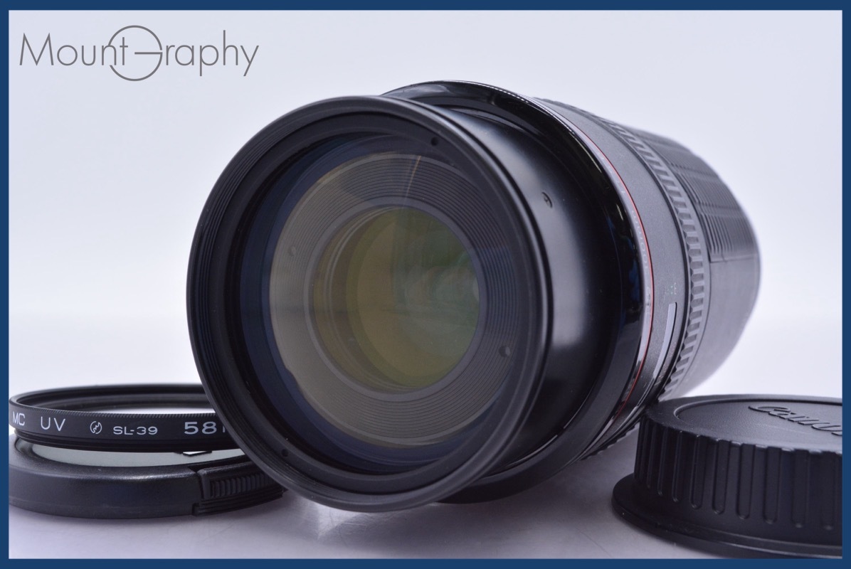 【動作保証】 キヤノン Canon EF 100-300mm F5.6 L 前後キャップ&レンズフィルター付 同梱無料 #am3886