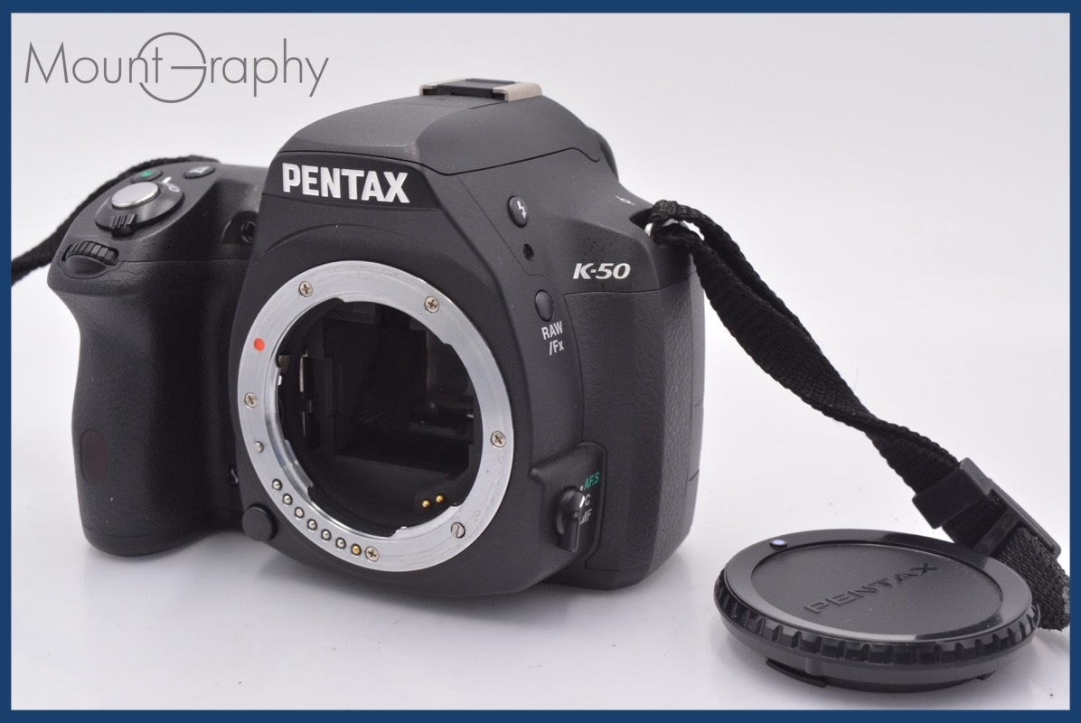 ペンタックス PENTAX K-50 単三電池仕様 前キャップ付 同梱無料 #mj8692