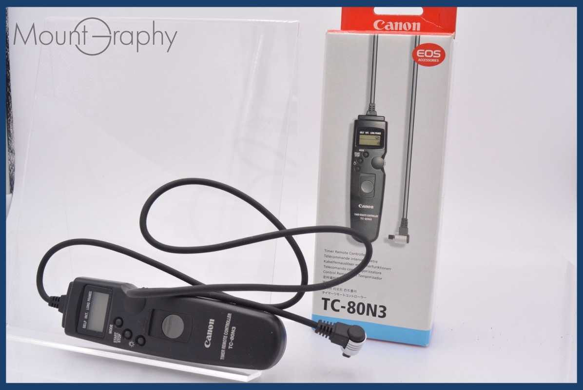 【美品・動作保証】 キヤノン Canon TC-80N3 タイマーリモートコントローラー 元箱付 同梱無料 #mj8694
