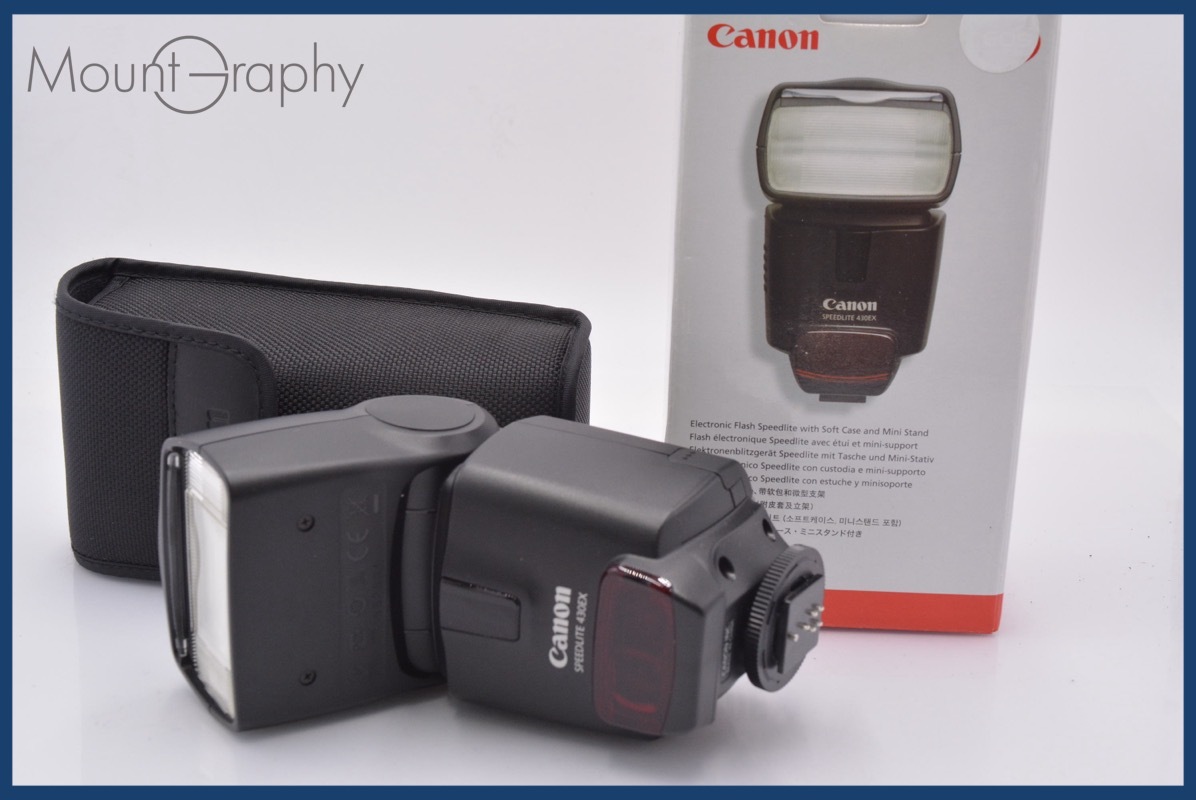 【美品・動作保証】 キヤノン Canon SREEDLITE 430EX 元箱、ソフトケース付 同梱無料 #mj8695